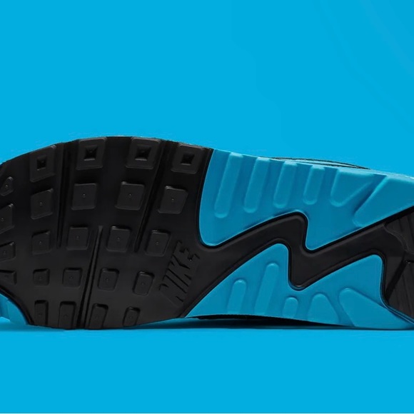 Nike Air Max 90 III Laser Blue Black White Grey CJ6779-100 Men's Size 10 - Picture 6 of 6